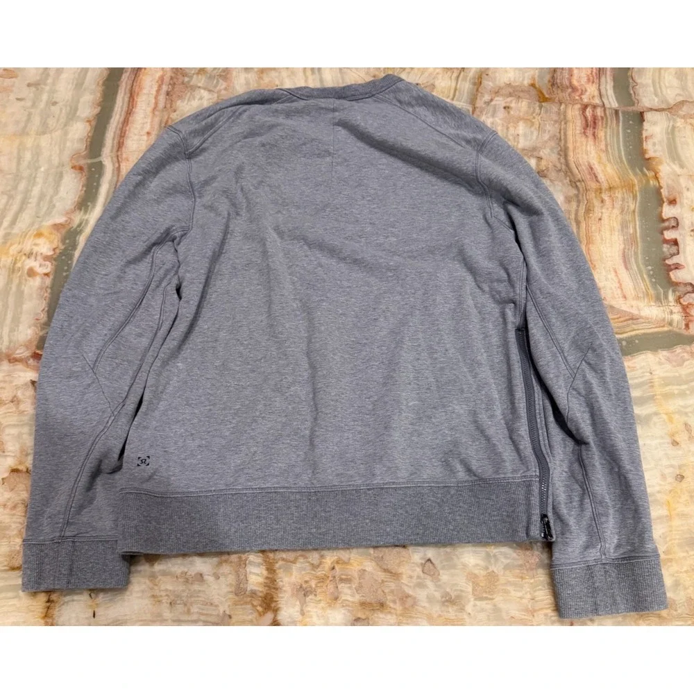 Lululemon Mens‎ Pullover Sweatshirt Heathered Gray Long Sleeve Crew Neck M